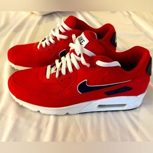 Air Max 90’s - Red,Navy,White (Size 12)
